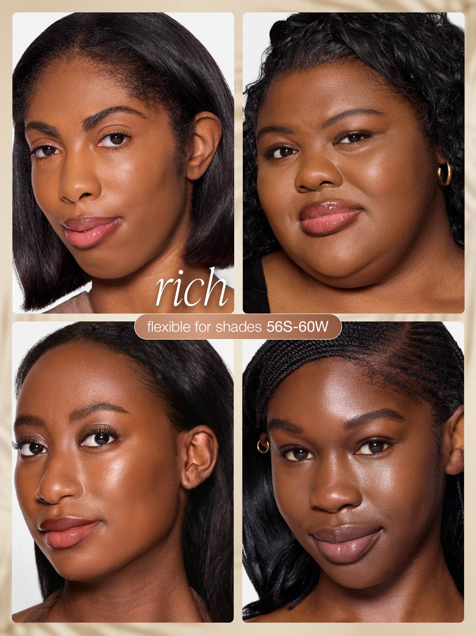 CC serum - rich shade on models