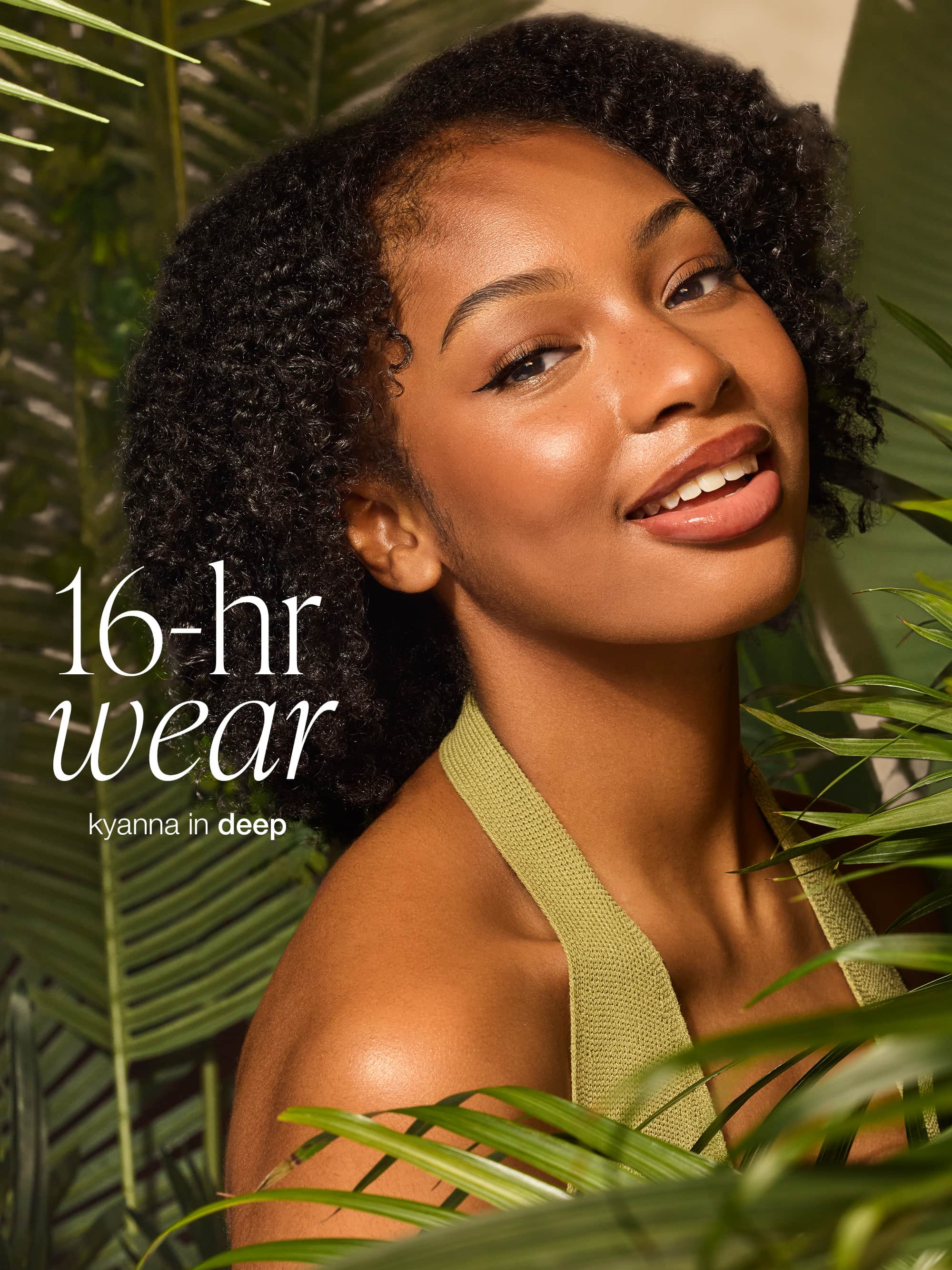 CC serum - deep shade on model