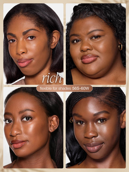 CC serum - rich shade on models