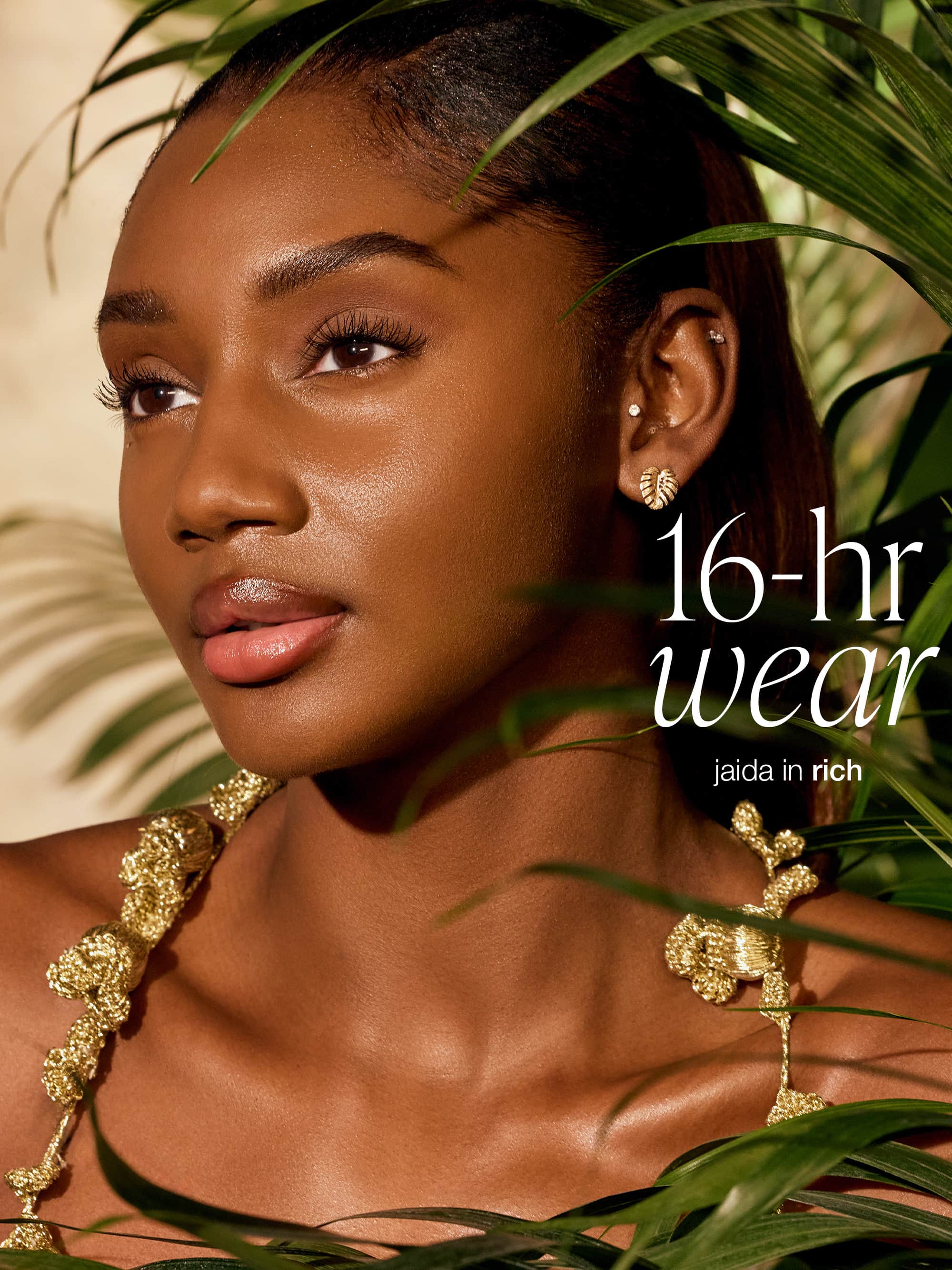 CC serum - rich shade on model