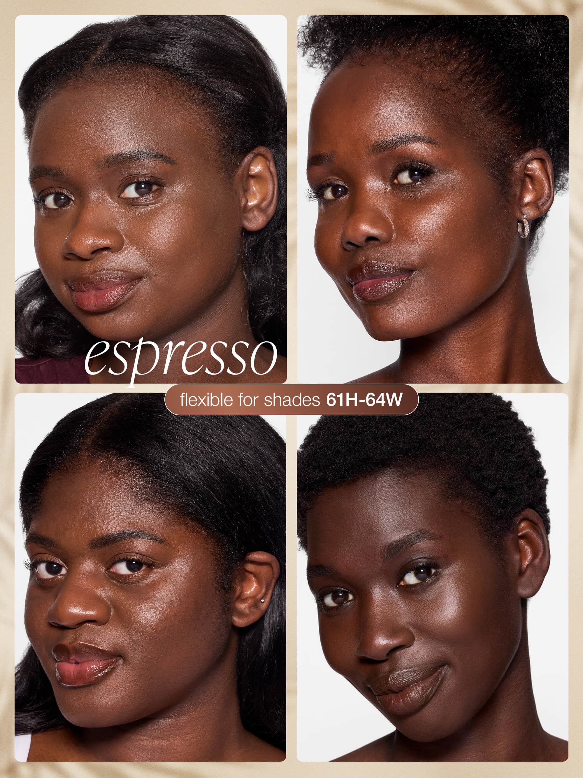 CC serum - espresso shade on models